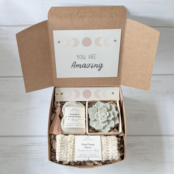 Self Care Gift Box in Boho Moon Phase Design