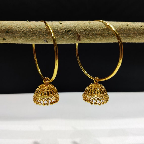 Jewelry Gold Plated Traditional Dangle Earnings Ethinic Fashion