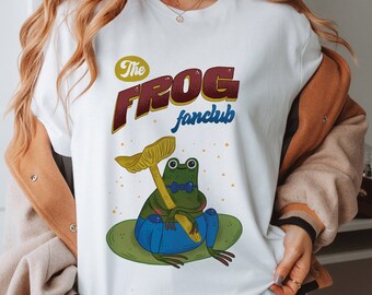 The Frog Fanclub Shirt, Unisex Tee, Cottagecore and Goblincore aesthetic