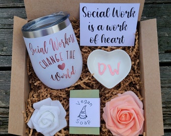 Social Worker Gift, Social Work Tumbler, Social Work Gift, Gift for Social Worker, Social Worker Gift Box