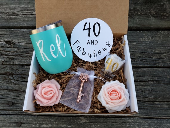 40 Geburtstag Geschenk Box Fur Frauen Einzigartige Geschenke Etsy