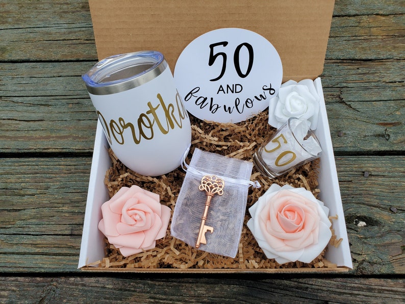 50th Birthday Gift for Women Happy Birthday Gift Box for Etsy