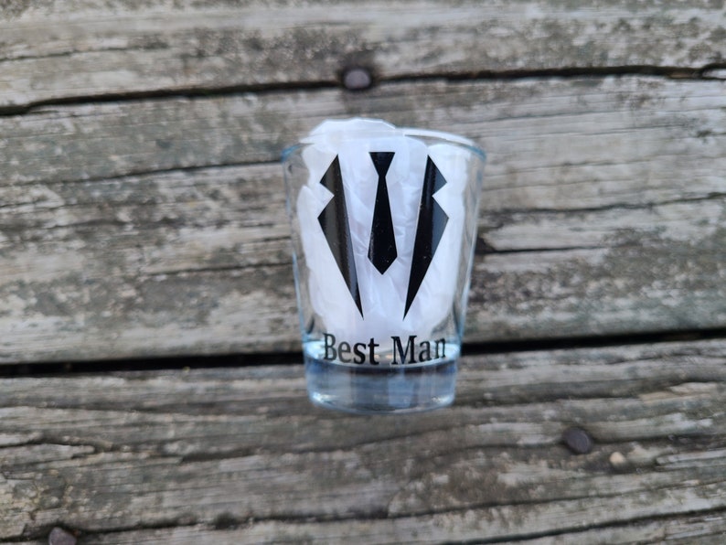 Best Man Proposal Best Man Shot Glass Best Man Gift Shot image 1