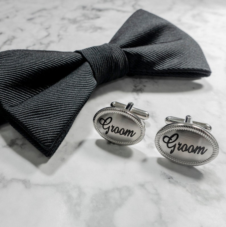 personalized cufflinks Gift for Groomsmen Groom wedding oval cufflinks wedding cufflinks for my groom