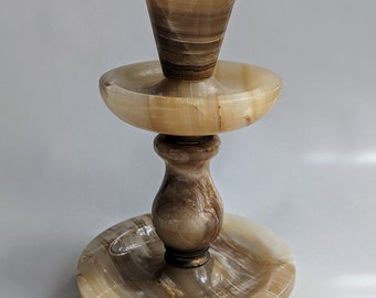 Tier Onyx Candle Holder