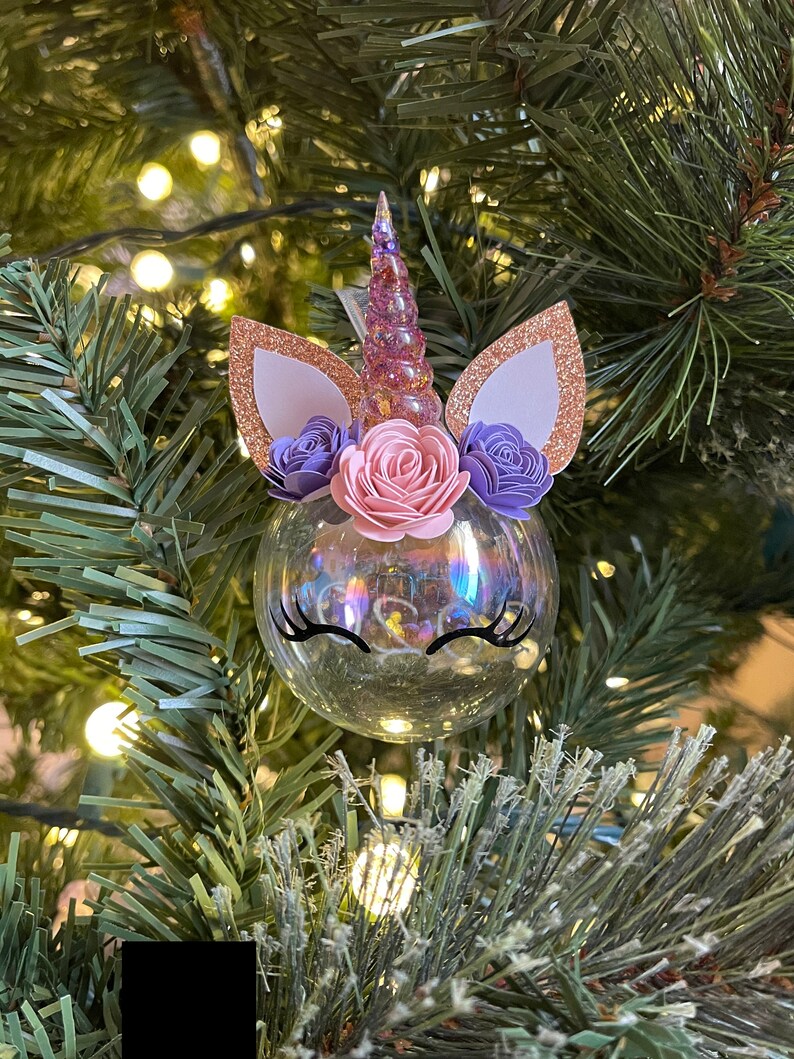 Unicorn Christmas Ornament Unicorn Ornament Unicorn Etsy