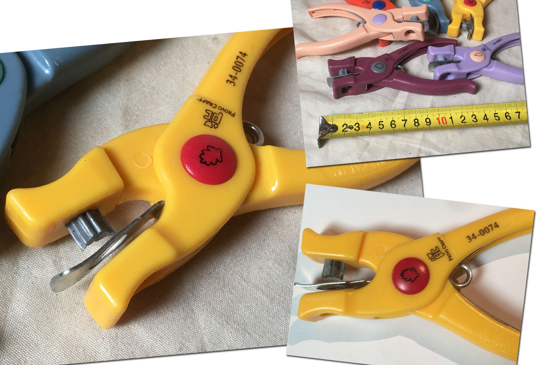 Fiskars Hand Punch Oval shaped hole puncher cuts paper Etsy