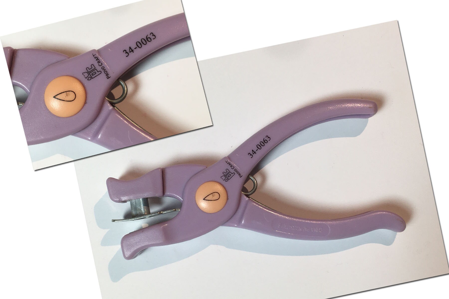 Fiskars Hand Punch Oval shaped hole puncher cuts paper Etsy