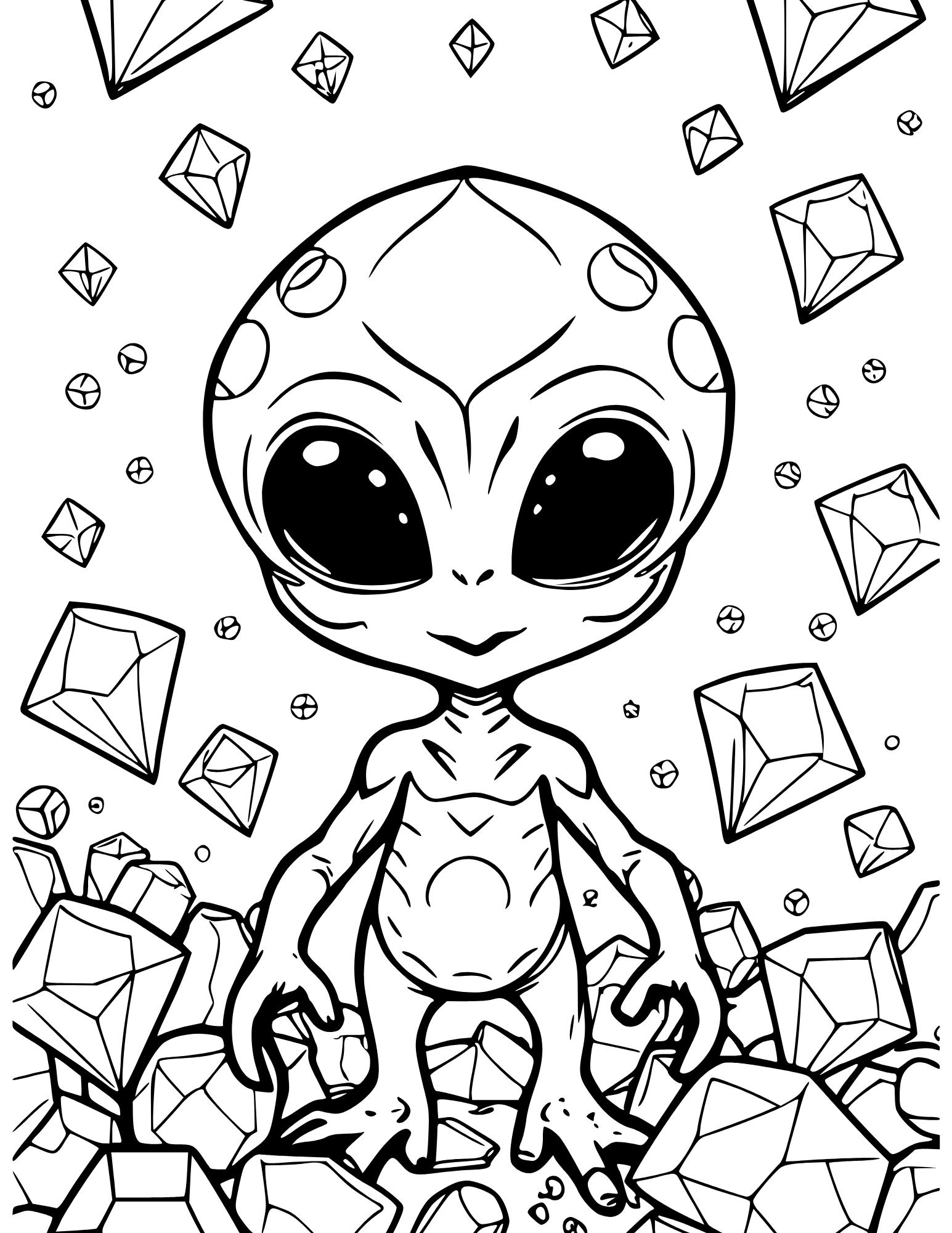 3 Coloring Pages- Alien Sample Pack No. 2 - Etsy