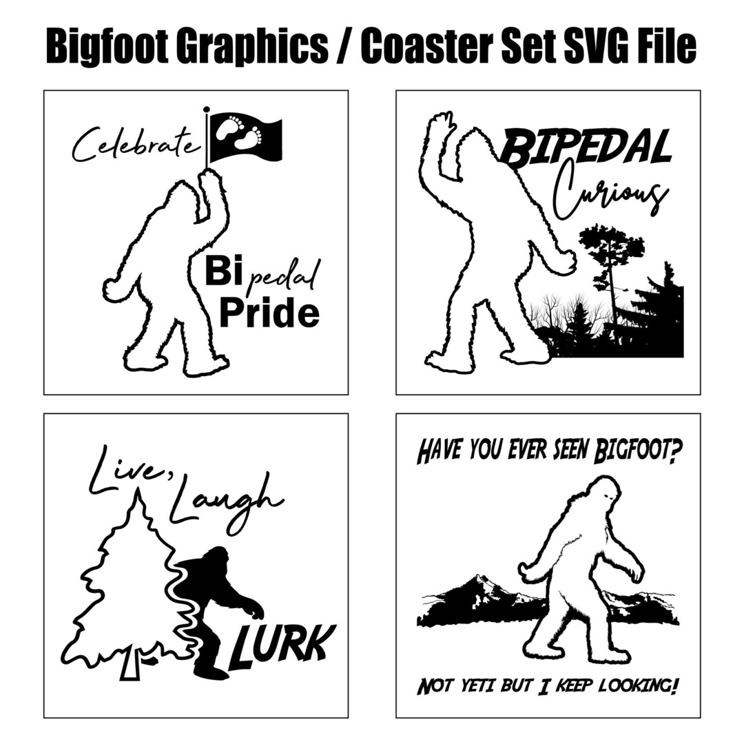 Bigfoot SVG Files, Yeti Svg, Sasquatch Svg File, Bigfoot Svg, Big Foot