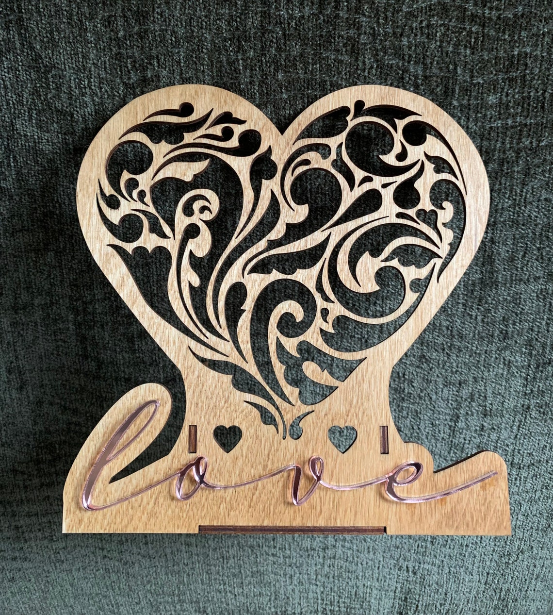 Love Valentine Candle Holder SVG File Tea Light Holder Etsy