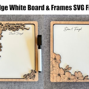 Magnetic White Board Frames SVG File, Fridge Memo Board Digital File, Wine Themed White Board File, Glowforge Svg Files, Laser Engrave File