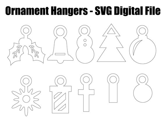 Ornament Hangers SVG Ornament Hangers Digital File Glowforge | Etsy