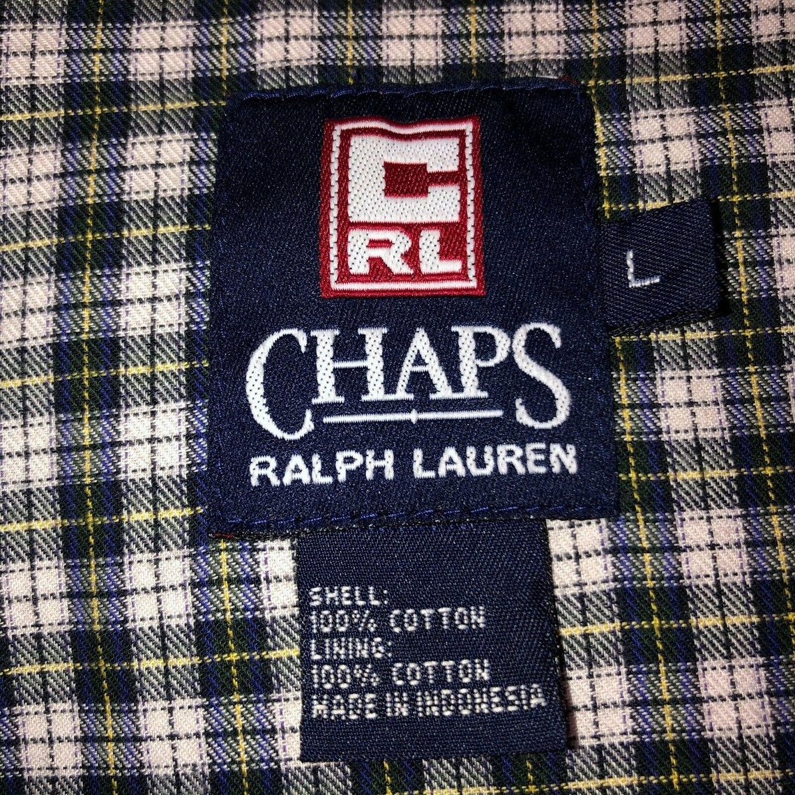 Chaps Ralph Lauren Vintage Mens Large Red Long Sleeve Full Zip | Etsy