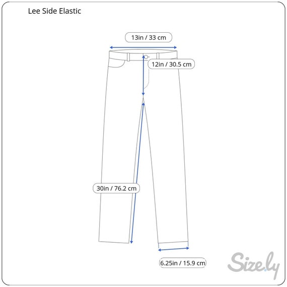 Lee Womens Size 8 Medium Blue Side Elastic Waist … - image 2