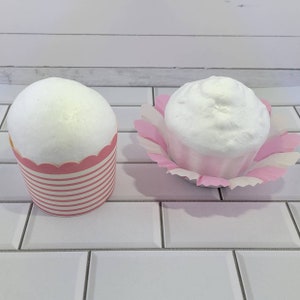 Fake Cupcake, Fake Muffin, Fake Baking, Styrofoam Cupcake Muffin, Craft Supplies,  Cupcake Base, Muffin Base, Cupcake Dummies, Cupcake Dummy