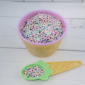 Halloween Fake Sprinkles, Spooky Eyes Sprinkles,  Fake Bake Supplies, Slime Kit Add ons, Craft Supplies, NOT EDIBLE,  Faux Sprinkles