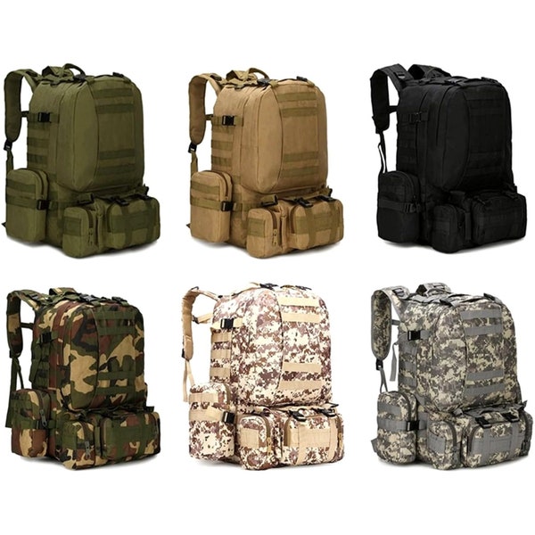 Luxspecialty Tactical 50L Full Size Multipurpose Military Pattern Backpack