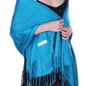 Luxspecialty Solid Pashmina Shawl Scarf for Dress