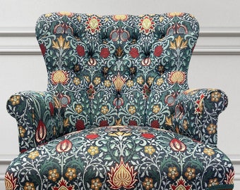 I'M NEW!! Armchair Chair Seat in a William Morris Willow