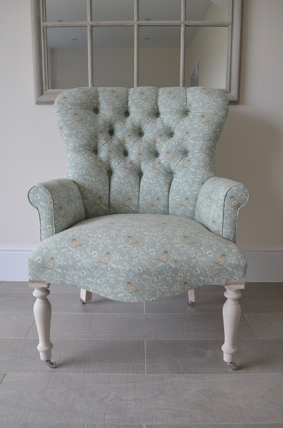 duck egg blue bedroom chair