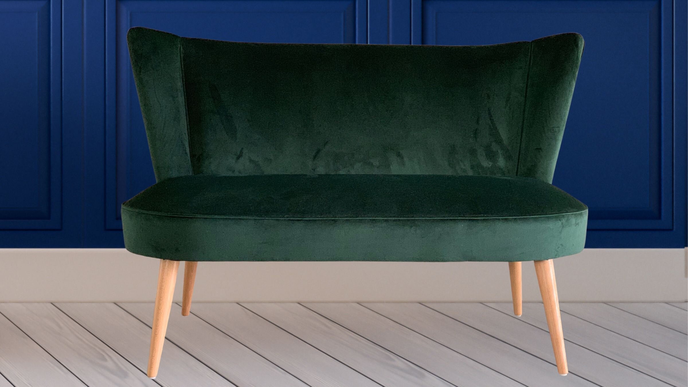Two Seater Cocktail Sofa Chair Bench Seat Accent Chair in Plain