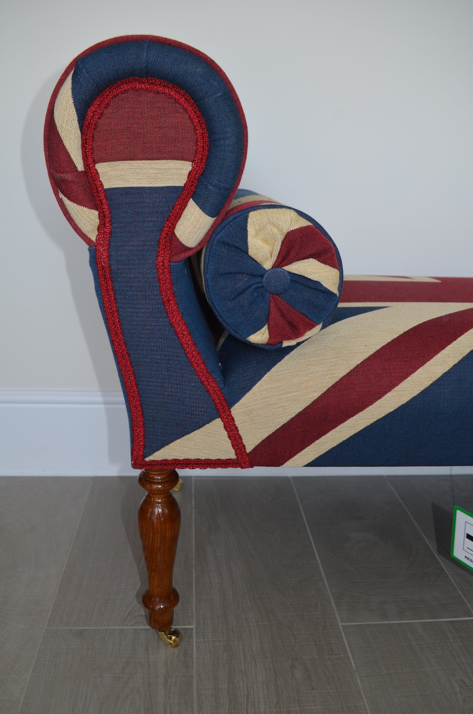 Chaise Longue Lounge Daybed Bench Seat in Woven Union Jack. Etsy
