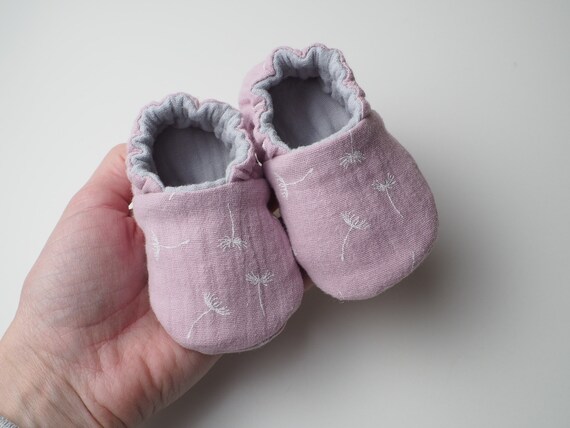 light pink baby shoes