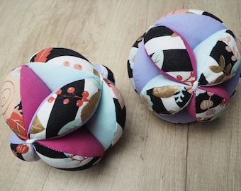 Montessori Puzzle Ball, Candy Color Fabric Toy, Baby Shower Gift