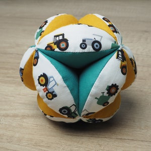 Cars pattern Puzzle ball Montessori baby toy Fabric ball Gripping Montessori ball Sensory Toy Baby Shower Gift Handmade Ball Gripping toy