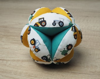 Cars pattern Puzzle ball Montessori baby toy Fabric ball Gripping Montessori ball Sensory Toy Baby Shower Gift Handmade Ball Gripping toy