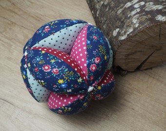Flower pattern Montessori ball, Soft ball, Puzzle ball, Amish ball, Fabric ball, Gripping toy, Amish toy, Baby shower gift, Busy toy