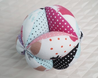 Montessori Puzzle Ball, Soft Fabric Grasping Toy, Baby Shower Gift