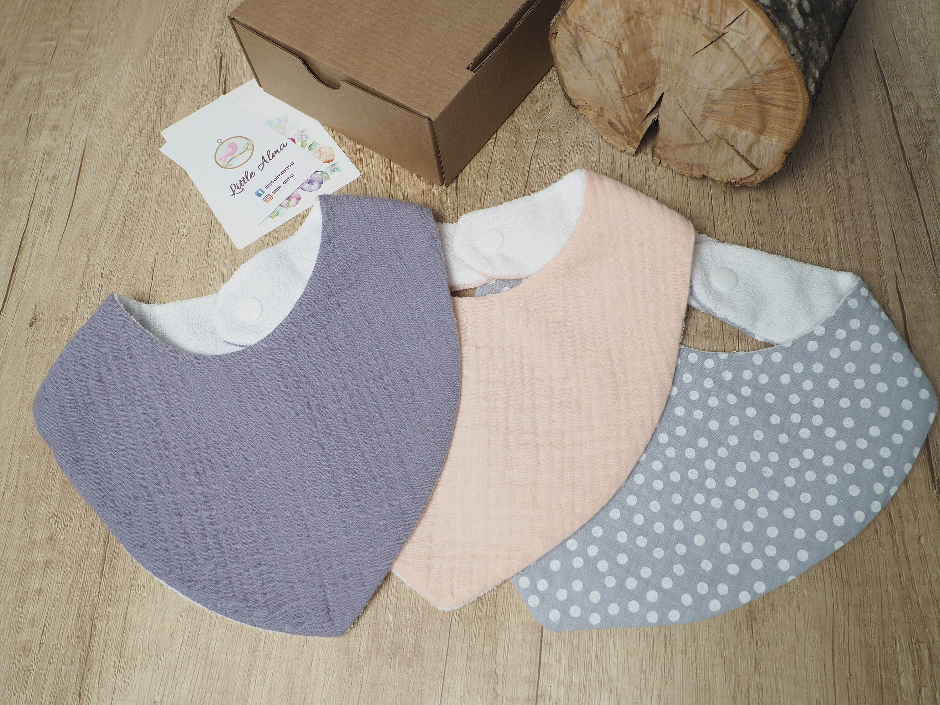 SET OF 3 Muslin Baby Bibs Premium Quality Bib Burp Clothes Etsy UK