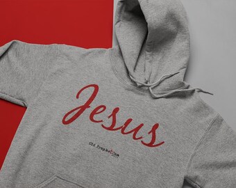 JESUS /  UNISEX Hoodie/Christian Hoodie/Christian Gifts/Sweatshirt Men/Sweatshirt Women/Inspirational Gifts/Mom Gifts/Dad Gifts/Guy Hoodies