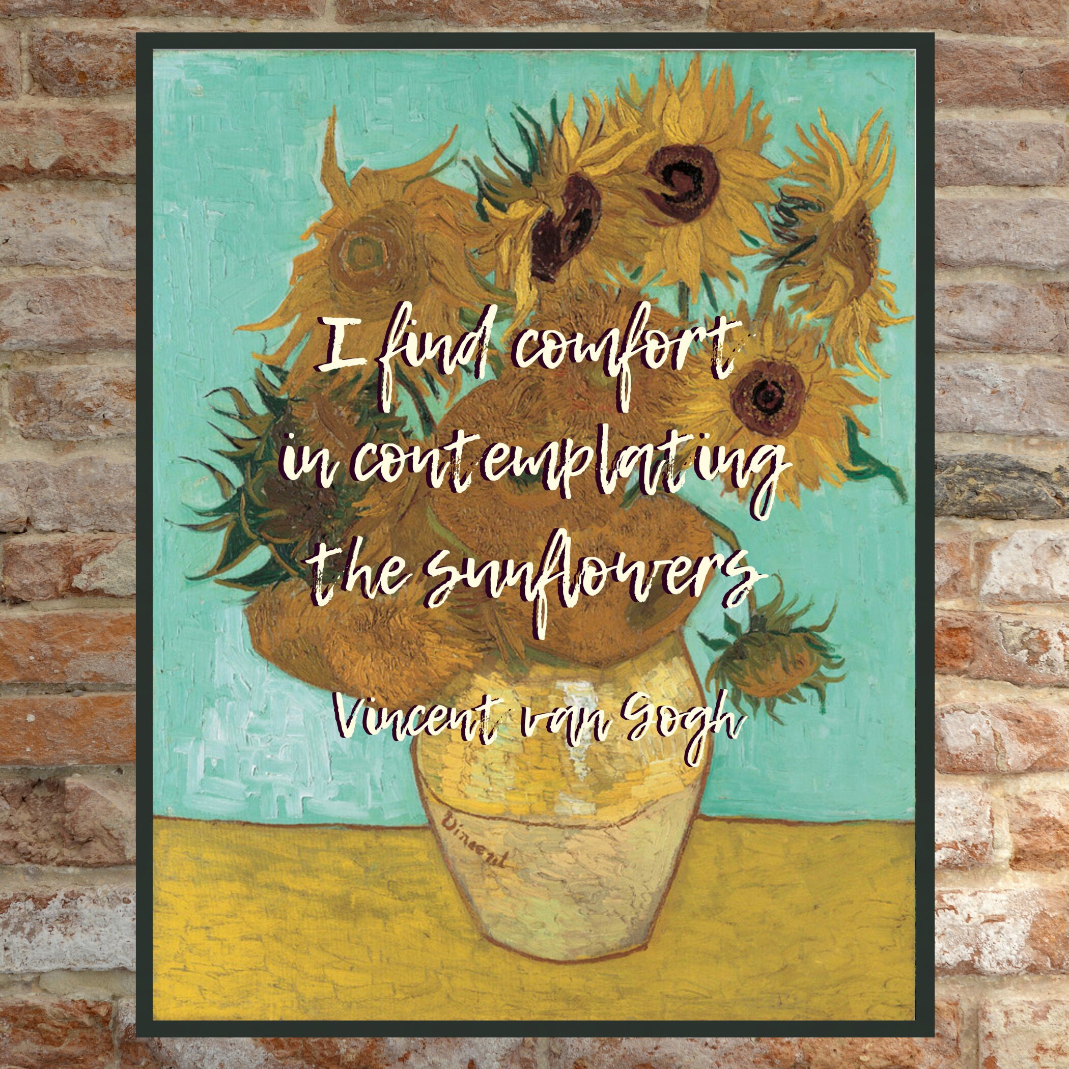Sunflower quotes van gogh