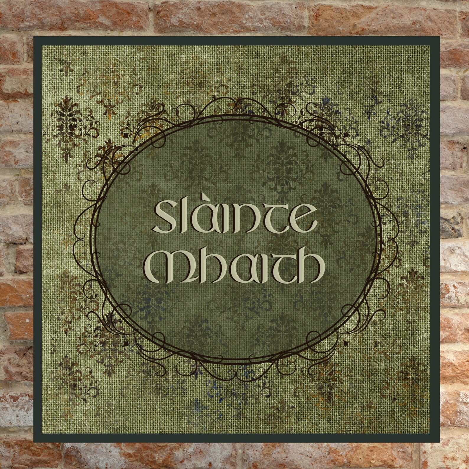 Gaelic Toast Slàinte Mhath Traditional Celtic Art Print Etsy