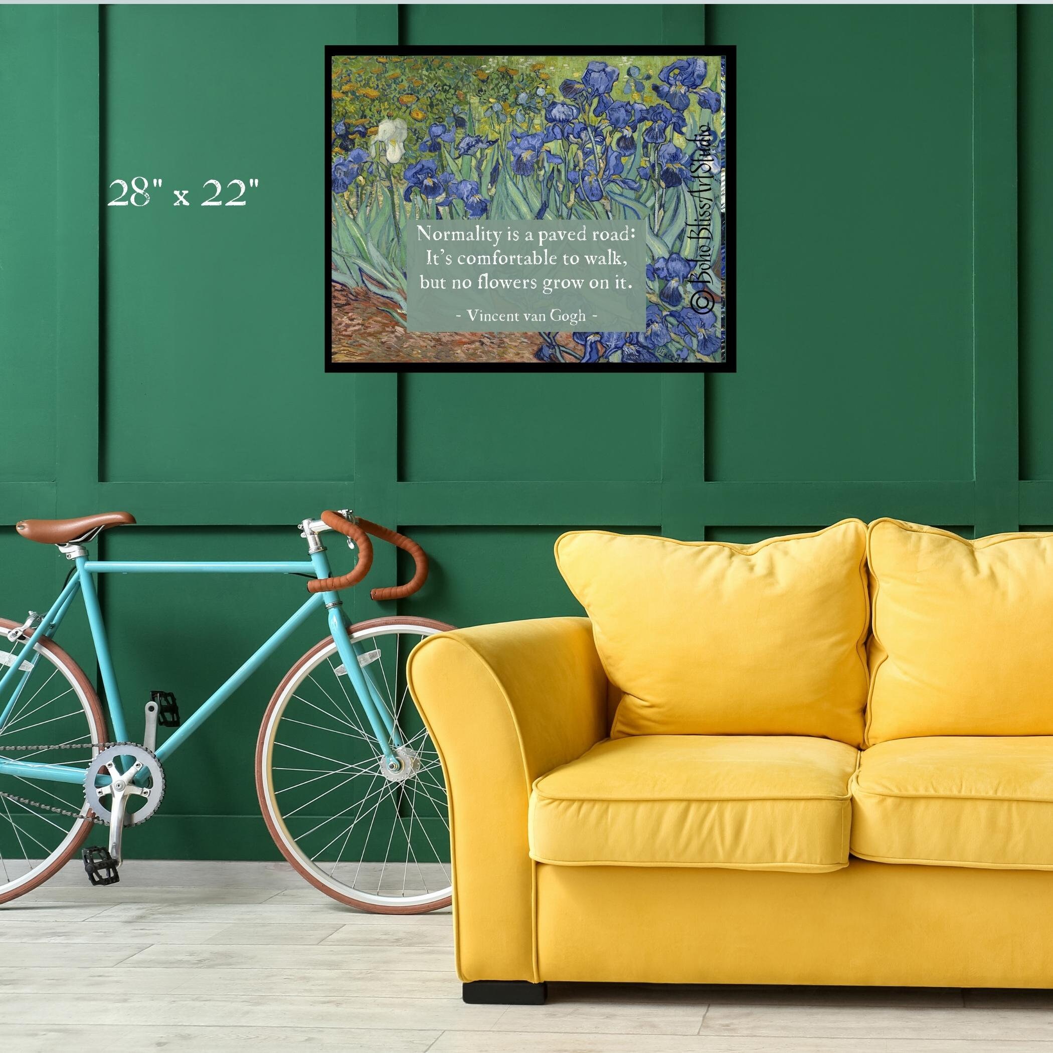Vincent Van Gogh Citation Art Print La Normalite Est Une Etsy France