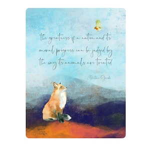 Mahatma Gandhi Citation La Grandeur Dune Nation Et Son Etsy France