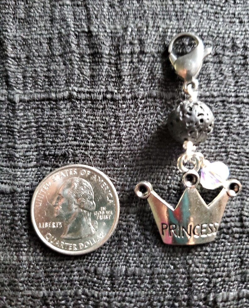 Aromatherapy Dog Collar Charm Princess Crown ReikiInfused Etsy