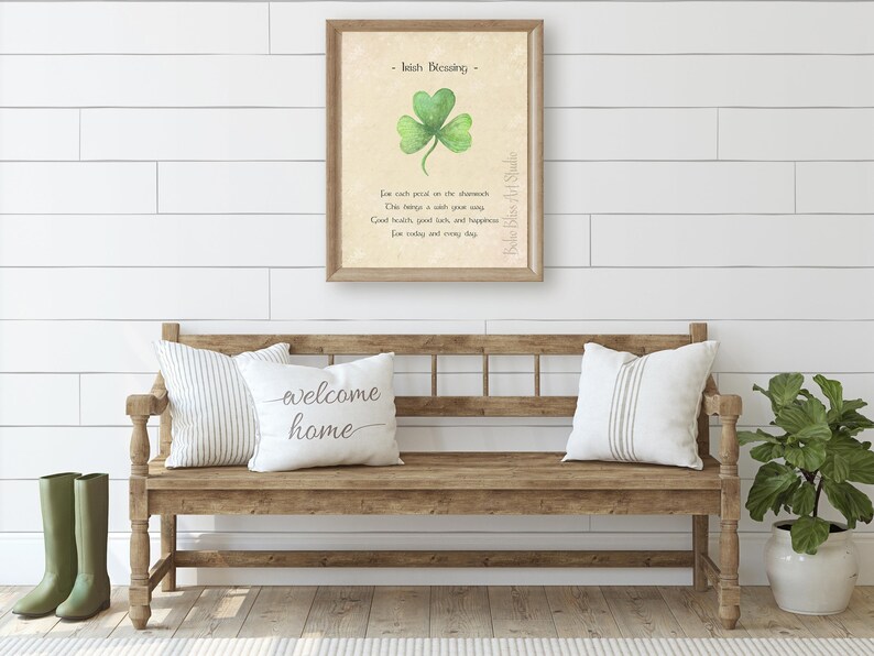 Irish Blessing Wall Art Print Ireland Lover Gift for Each Etsy