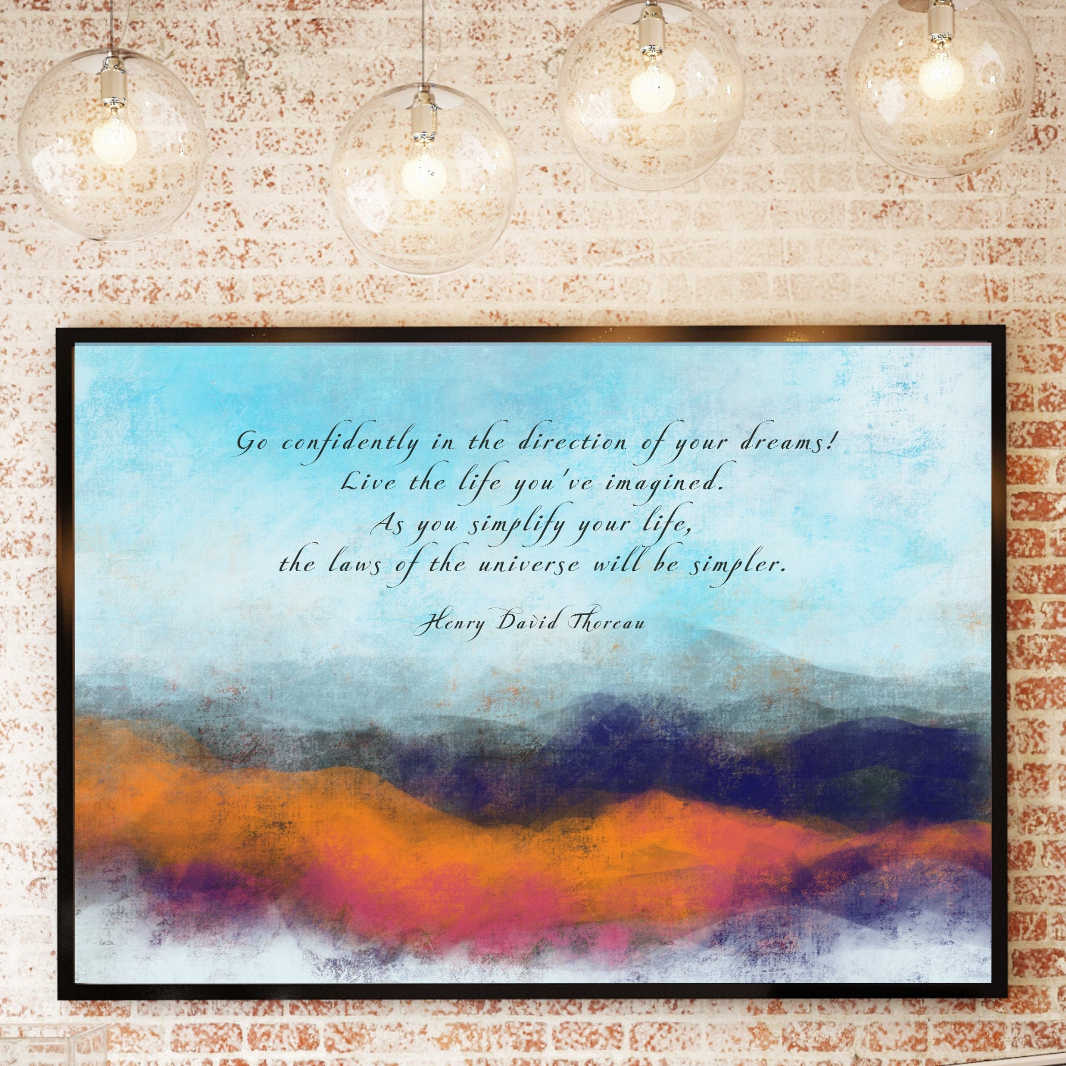 Henry David Thoreau Quote Go Confidently In The Direction Of Etsy Henry David Thoreau Quote Go Confidently In The Direction Of Etsy