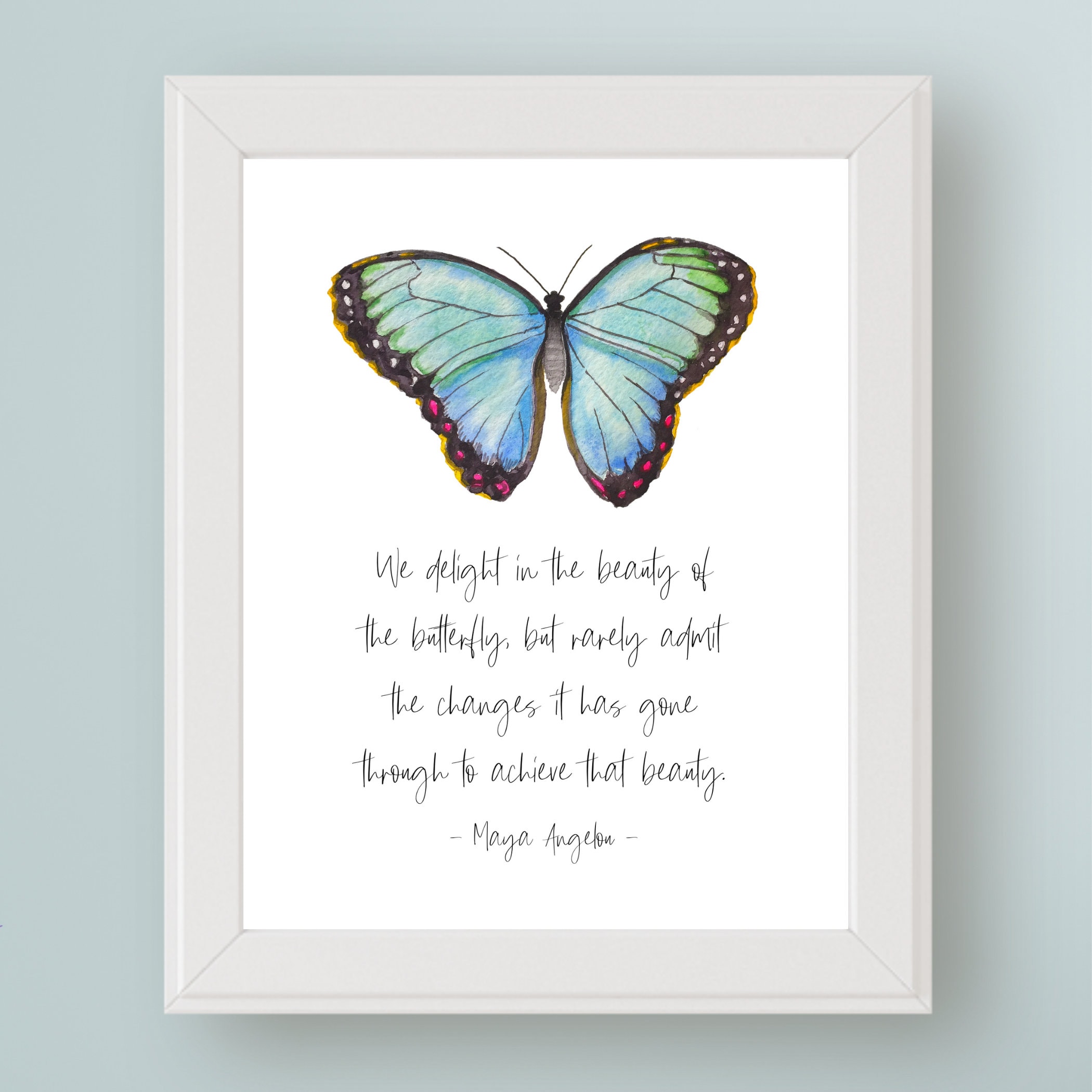 Butterfly Quote Art - Etsy