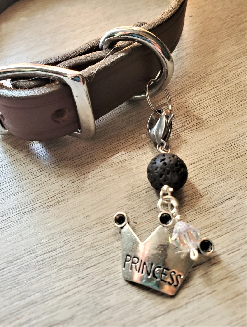 Aromatherapy Dog Collar Charm Princess Crown ReikiInfused Etsy