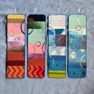 Marcapáginas zero Waste upcycled washi tape scraps scrapbooking