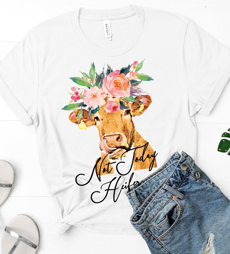 Not today Heifer PNG Cow SVG Silhouette Instant Download ...