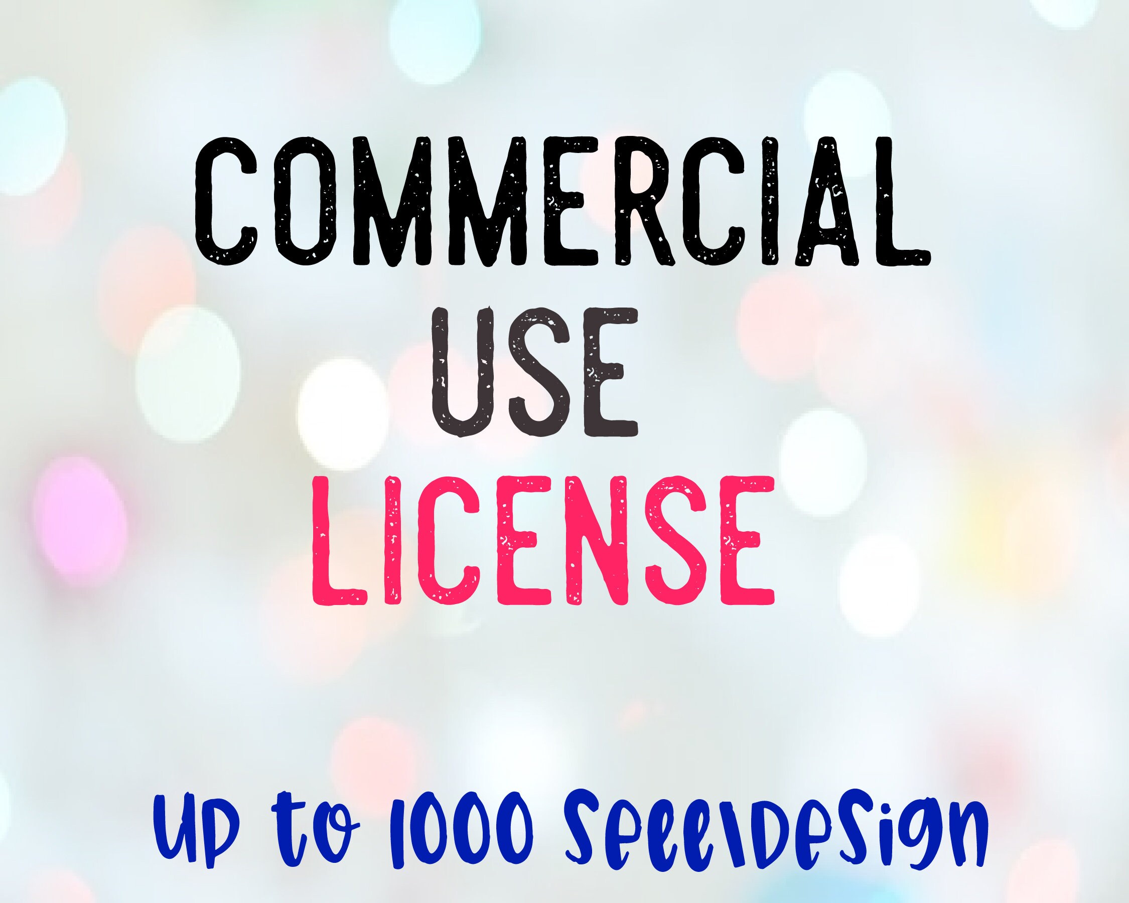 Commercial Use License Etsy