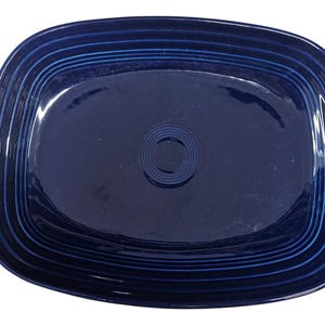 Fiesta - Plato rectangular azul cobalto Homer Laughlin Ceramic Kitchenware