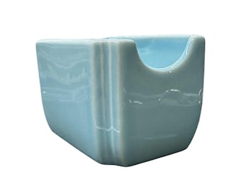 Fiesta - Sky Blue Sugar Packet Caddy Homer Laughlin HLC Ceramic Packet Holder