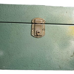 Hamilton Scotch Green Document Filing Box NO KEY